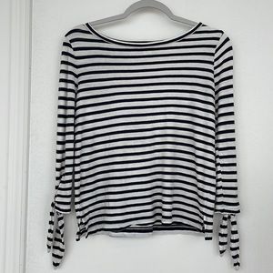 JCREW striped long sleeve top